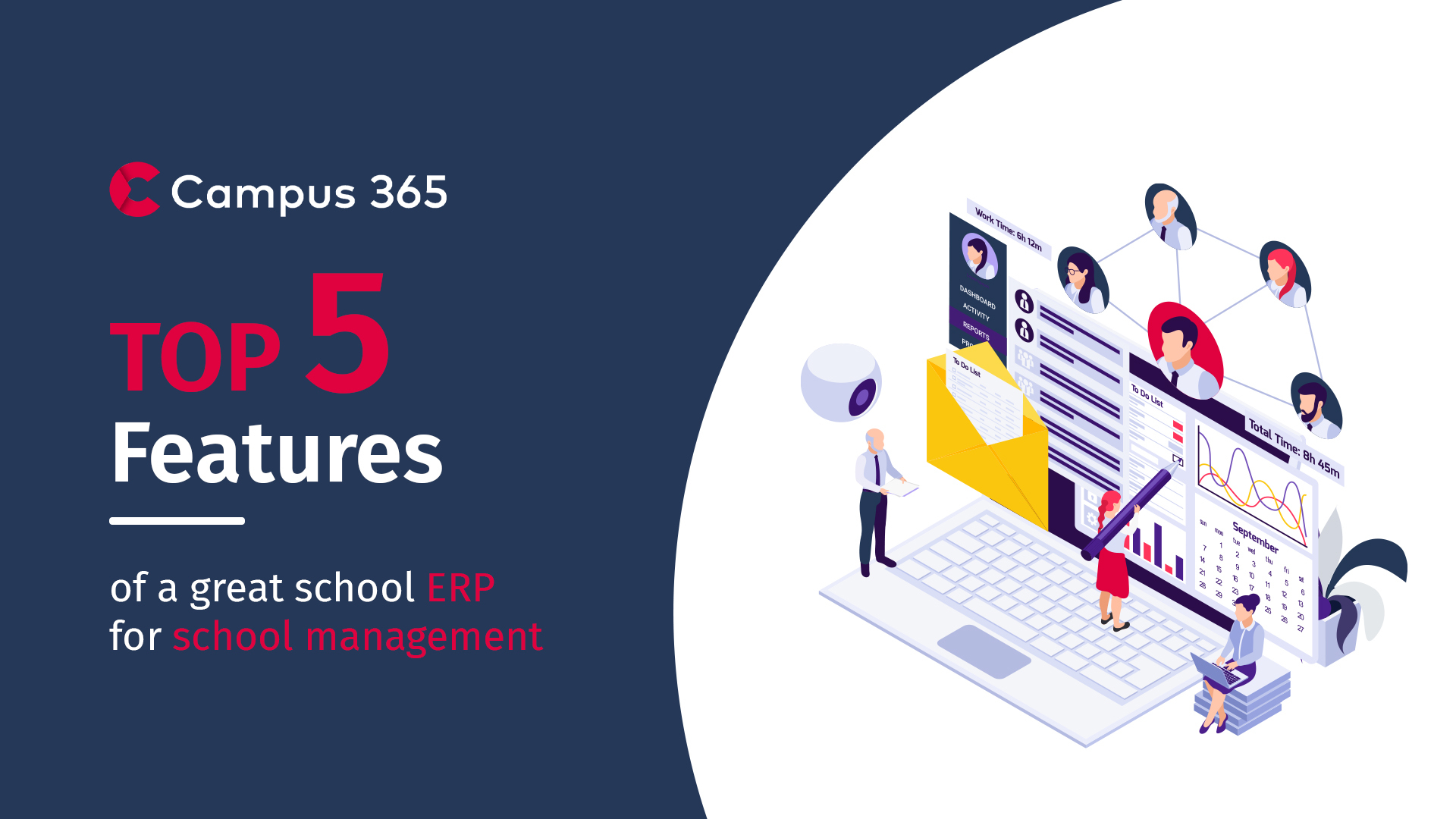 Campus 365 School ERP features